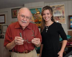 Inside Magic Image of Sidney Radner and Curator Elizabeth C. Dobrska 